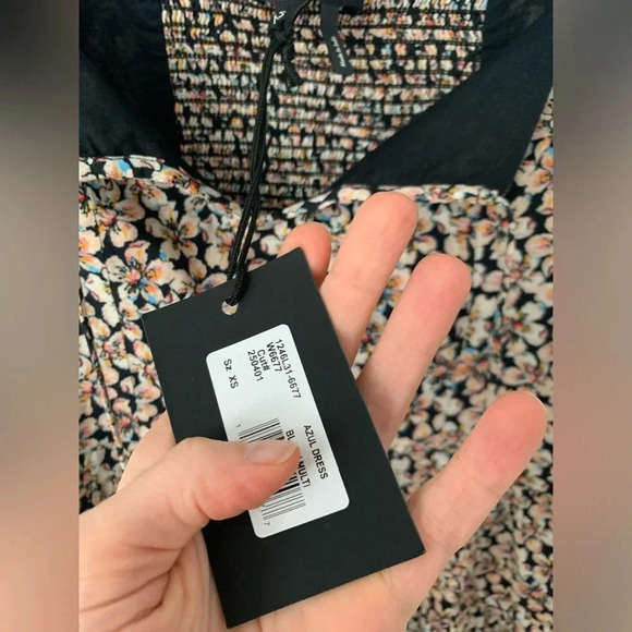 Paige Floral Azul Mini Dress Size XS NWT - Picture 2 of 7